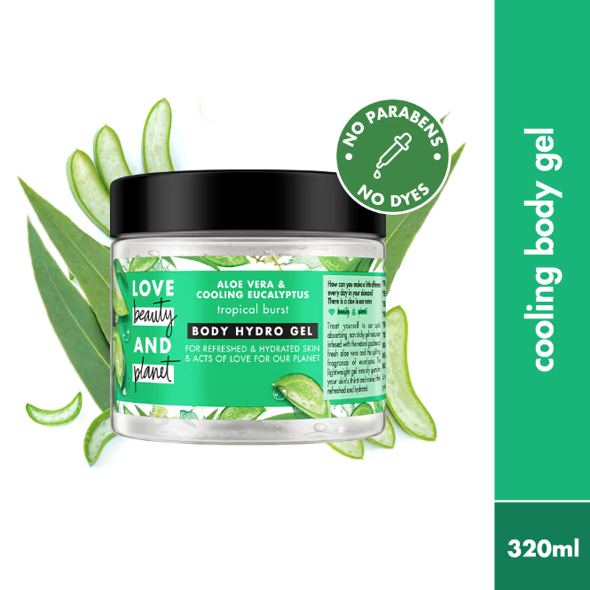 Lovve Beauty & Planet Aloe Vera & Eucalyptus Hydro Body Gel